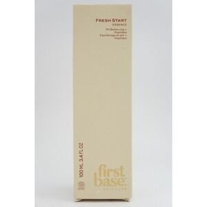 NIB First Base Skincare Fresh Start Organic Essence 100ml 3.4 Fl Oz
